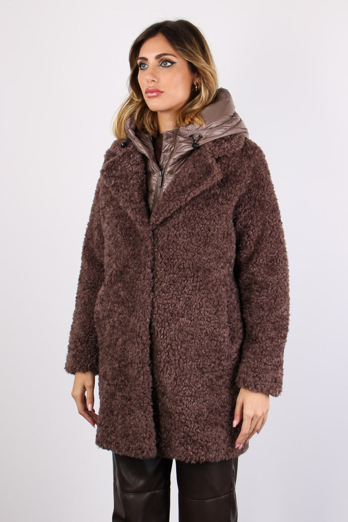 Cappotto Teddy Piuma Urban Bronze-6