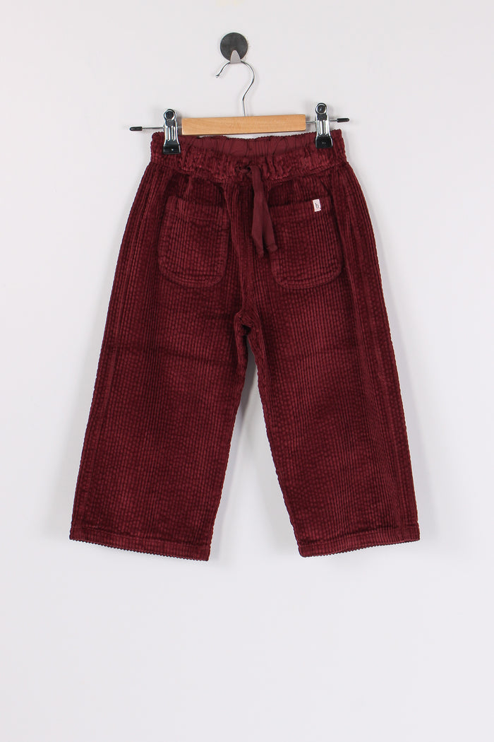 Pantalone Velluto Burgundy