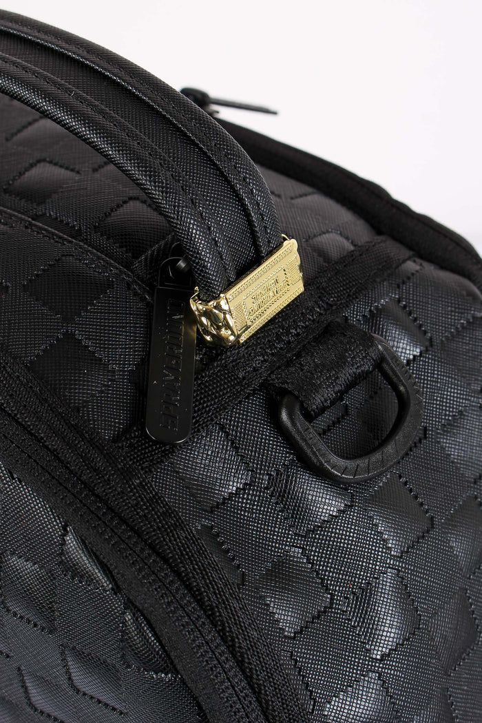 Backpack Raised Check Nero-7