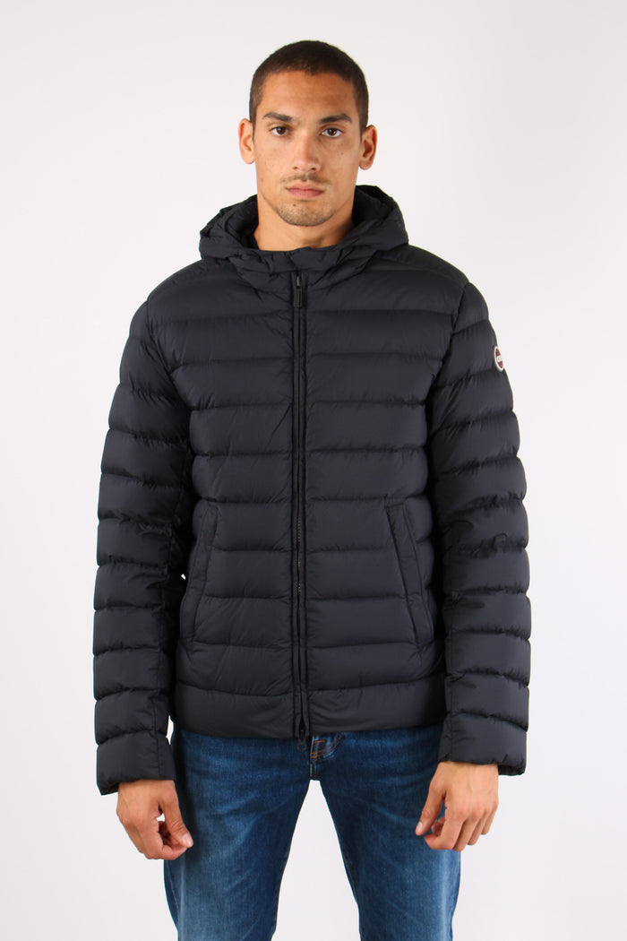 Giubbotto Basico Cappuccio Nero/vulcan-2