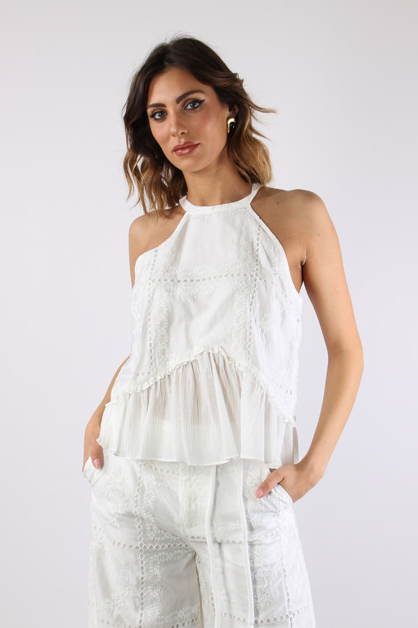 Top Scavo Americ Sangallo Bianco-2