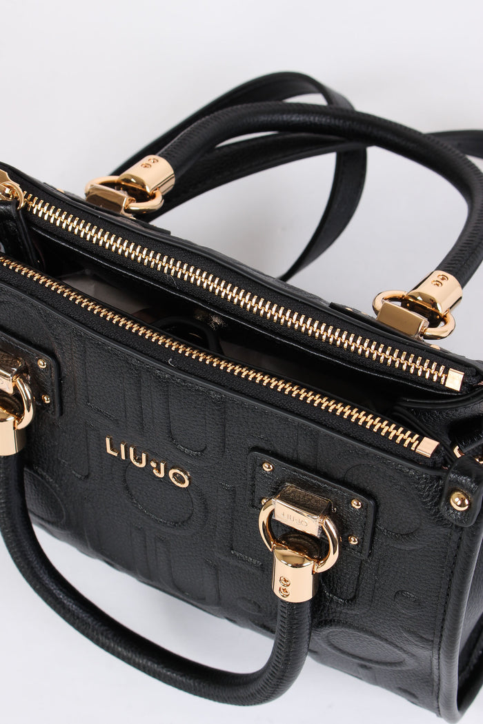 Shopping Piccola Logo 3d Nero-4