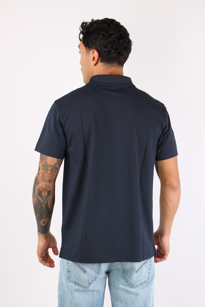 Polo Piquet Tecnica Navy Blue-4