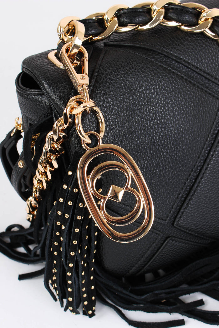 Tracolla  Frange Black-5