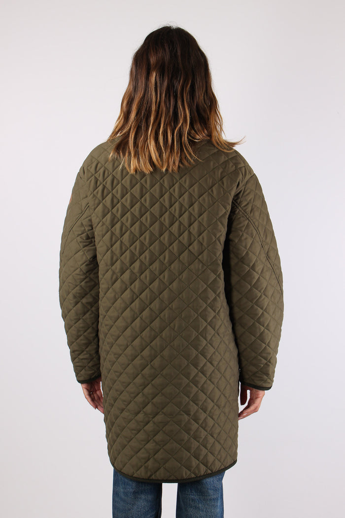 Margareth Parka Trapuntato Militare-4