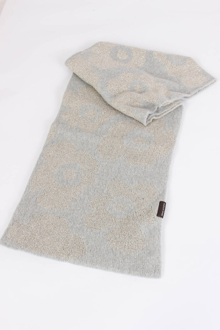 Sciarpa Fiori Grigio-4