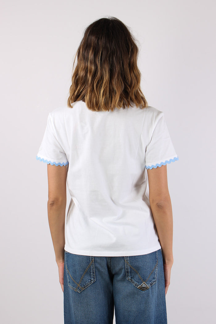 T-shirt Scritta Ricamo Mare-4
