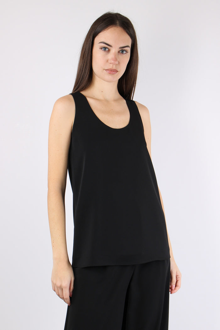 Top Viscosa Scollo Tondo Nero-6