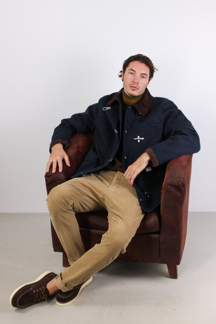 Gaubert Pantalone Velluto Mill Beige-5