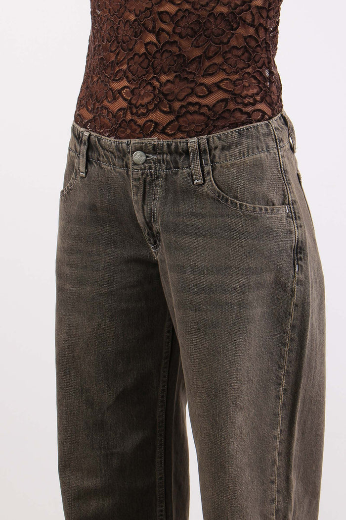 Denim Vita Bassa Gamba Regular Moro-5