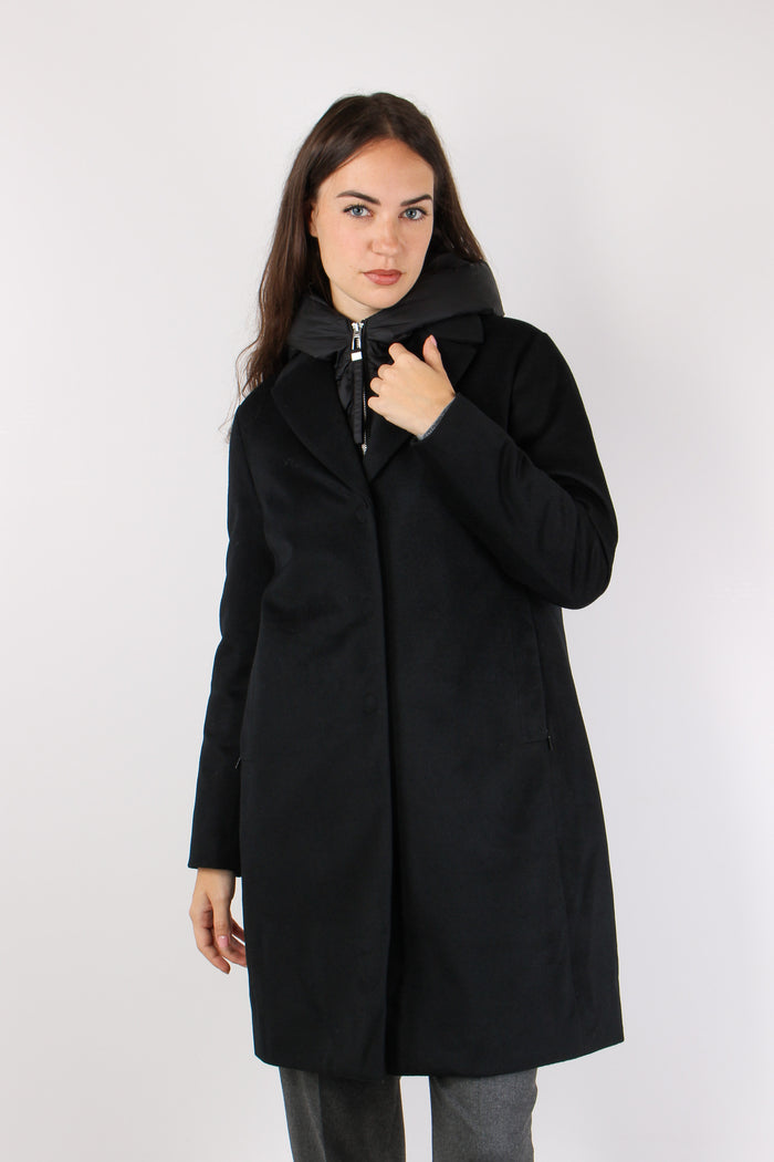 Cappotto Lana Interno Pettorin Nero-7