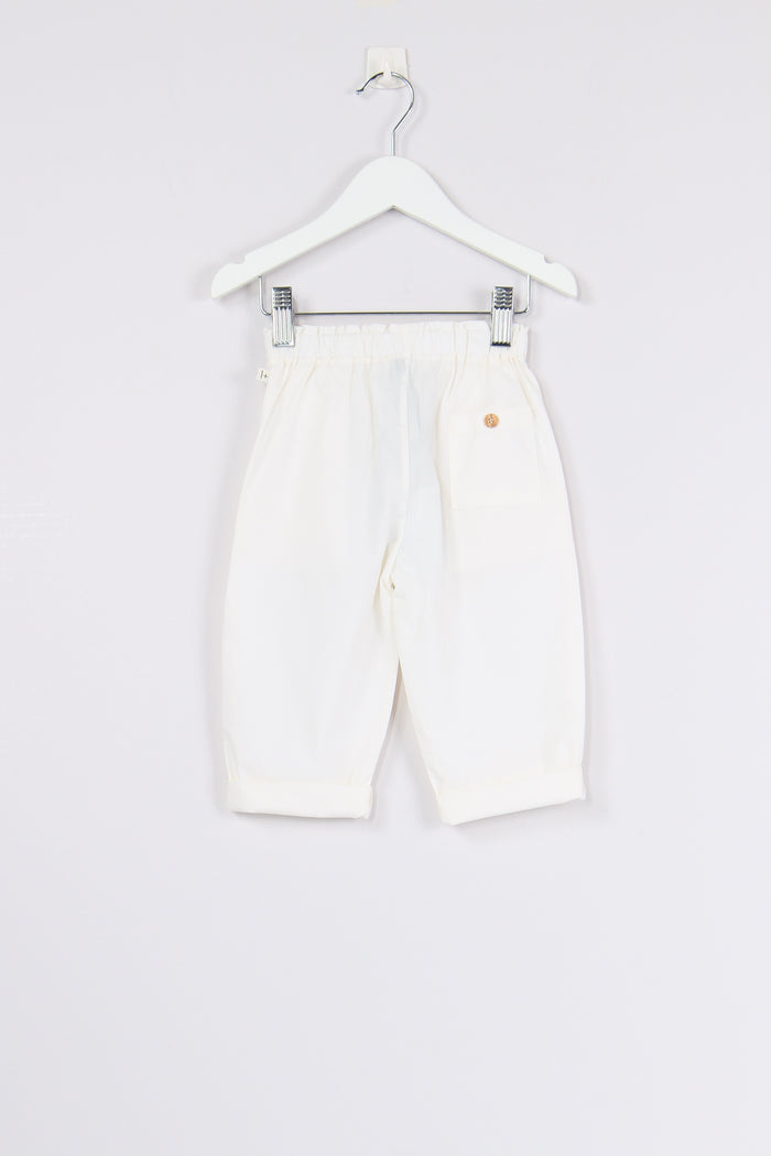 Pantalone Cotone Off White-2