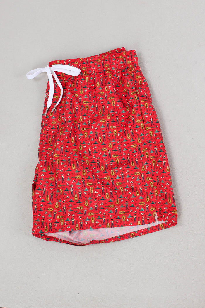 Costume Pantalone Fantasia Rosso-5