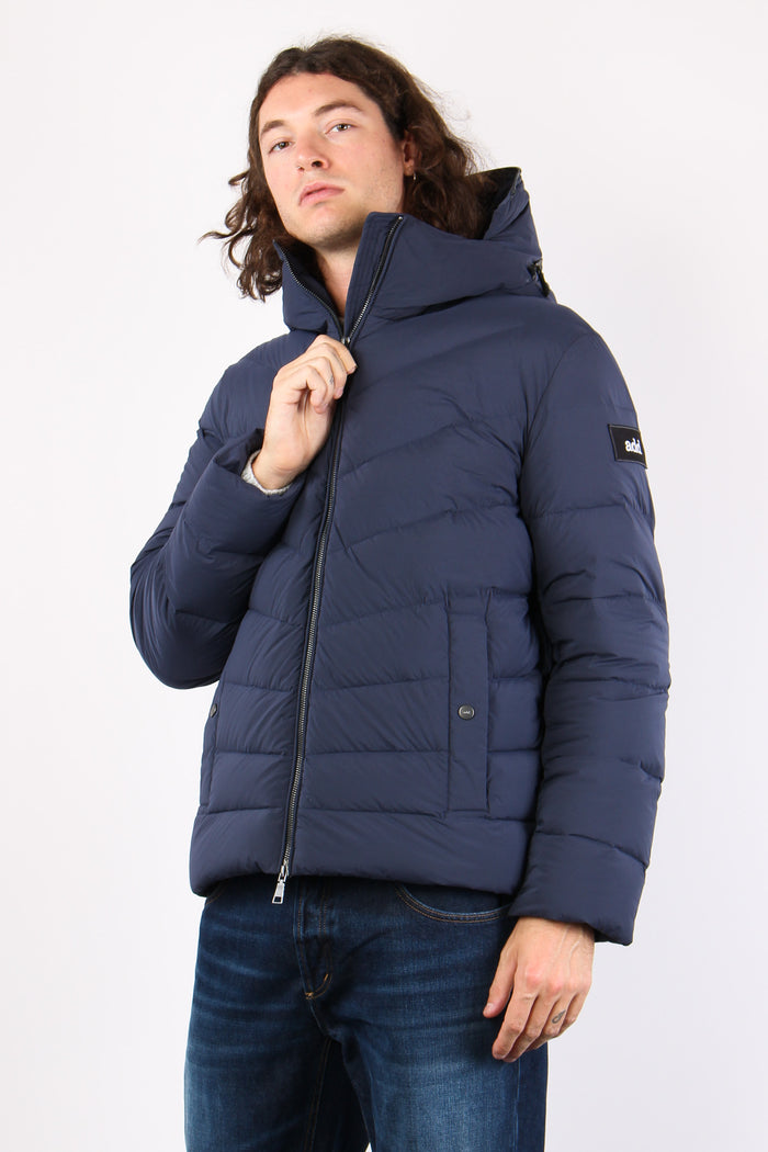 Piumino Trapunta Diagonale Dark Navy-4