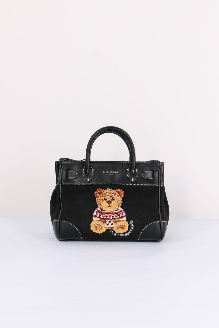 Mini Shopping Orsetto Black