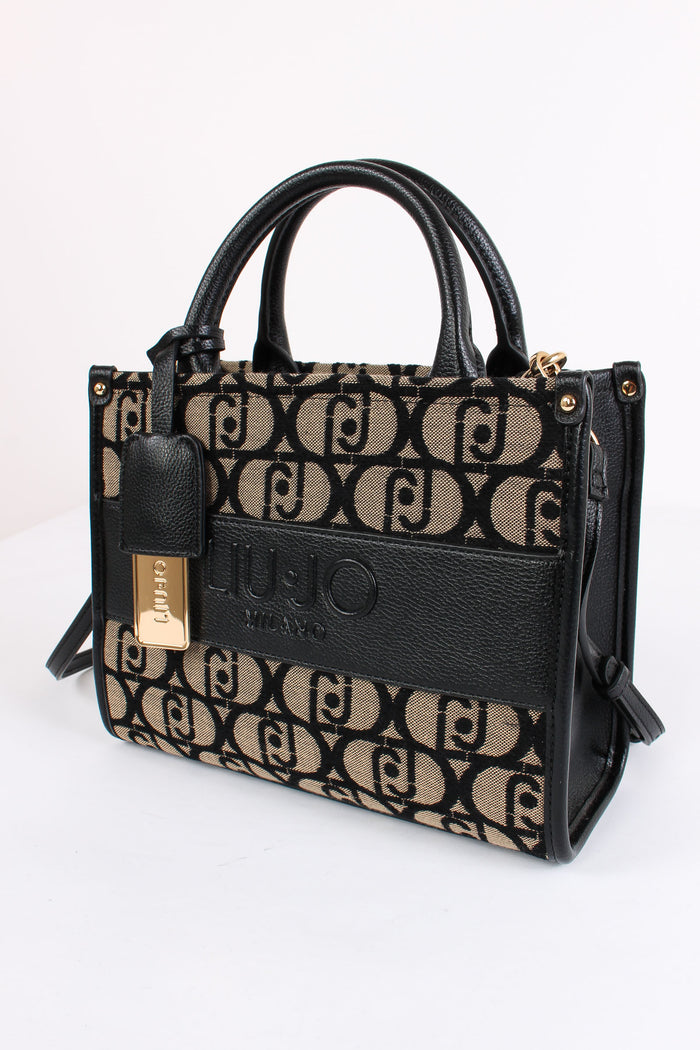 Shopping Piccola Monogram Nero-2
