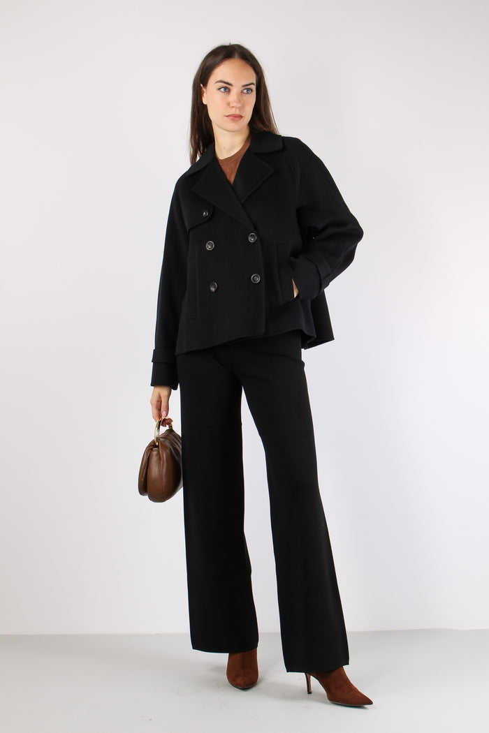 Nupar Cappotto Corto Lana Nero