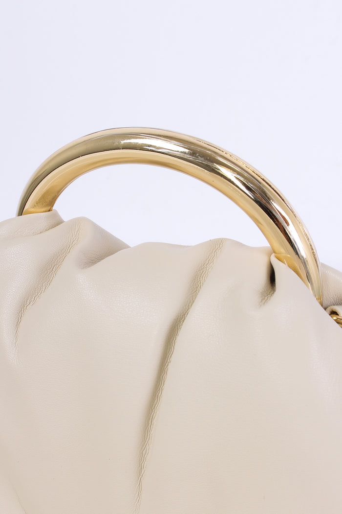 Mini Puffy Manico Anello Panna-5