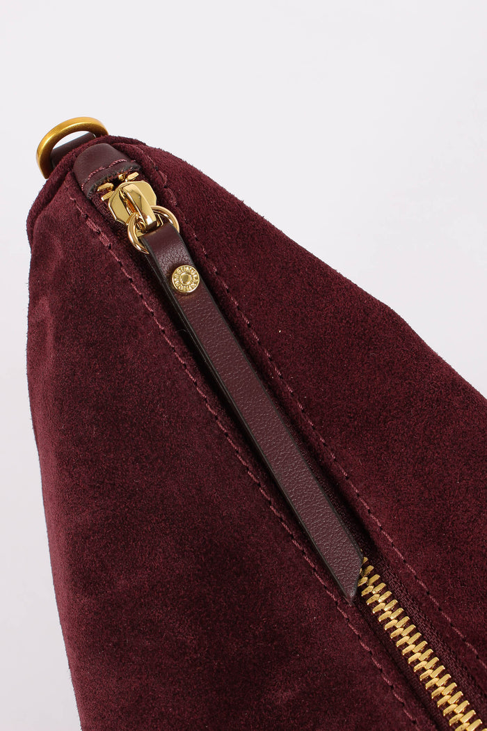 Cleo Tracolla Suede  Manico Arriccio Amarone-4