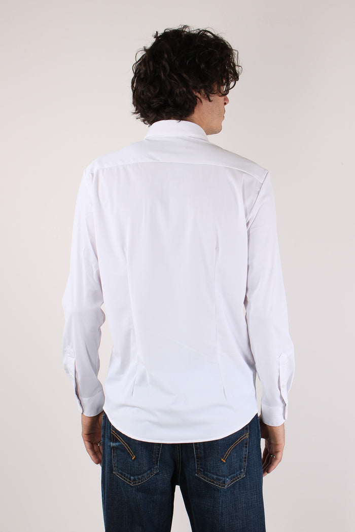 Camicia Tessuto Tecnico Bianco-5