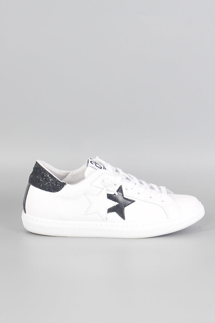 Sneaker One Star Glitter Bianco/nero