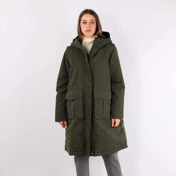 Parka Interno Pelliccia Green Blackish-2