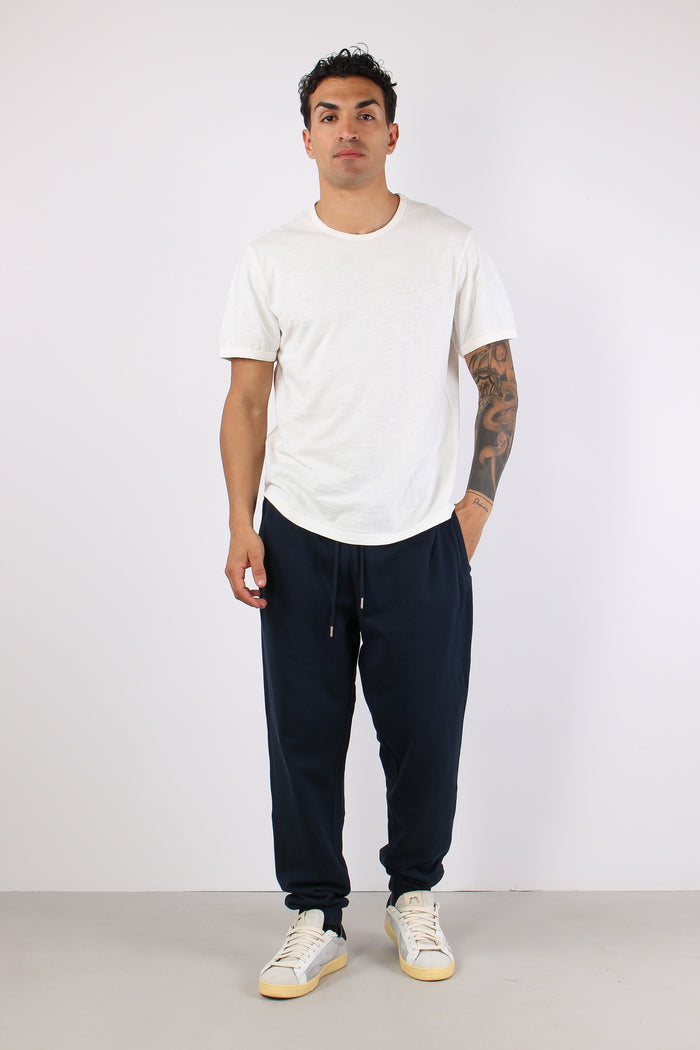 T-shirt Cotone Fiammato Bianco