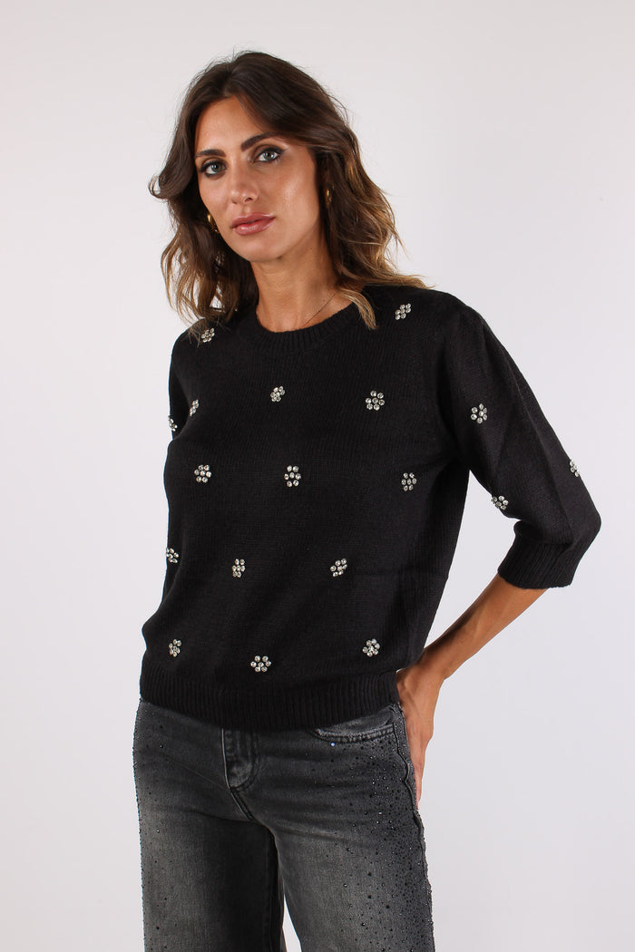 Dalen Maglia Mc Inserto Black-3