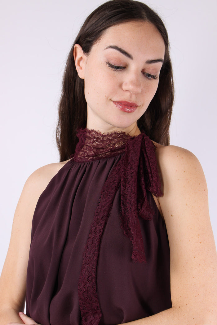 Mirtillo Abito Crepe Pizzo Bordeaux-10