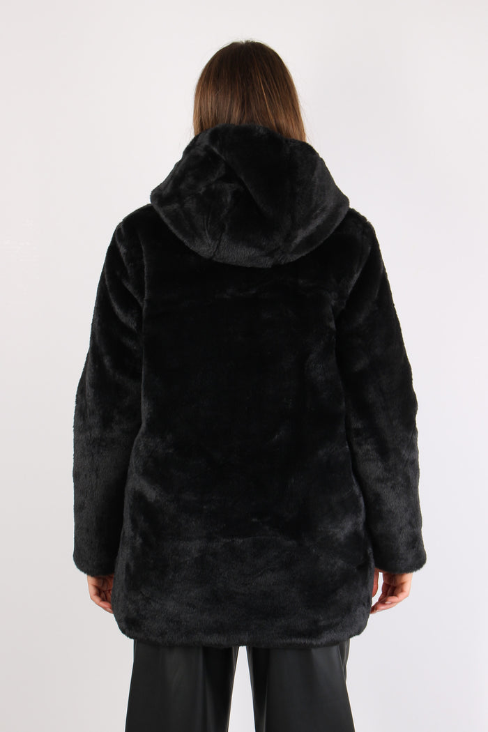 Bridget Cappotto Cappuccio Black-9