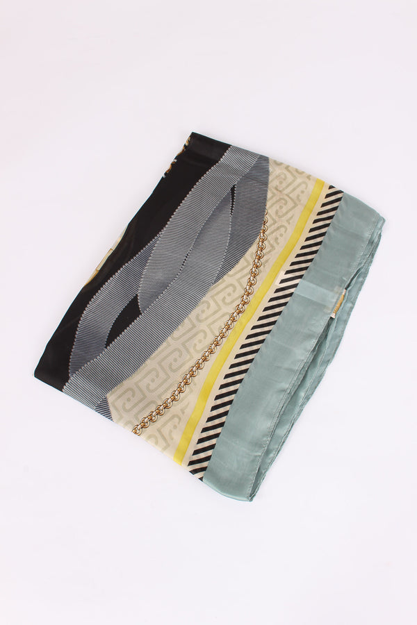 Ecs Foulard Nastri Dusty Blue