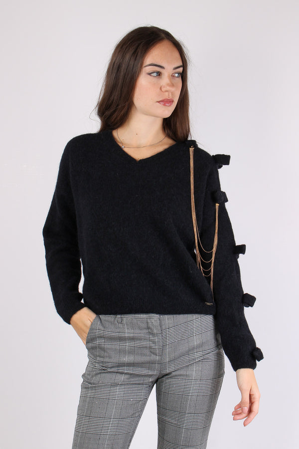 Maglia Scavo V Fiocchi Black-2