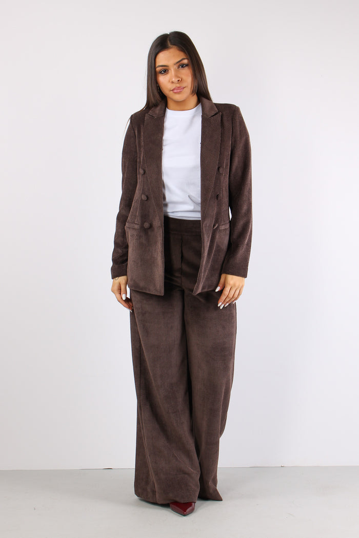 Pantalone Palazzo Largo Vellut Moro-5