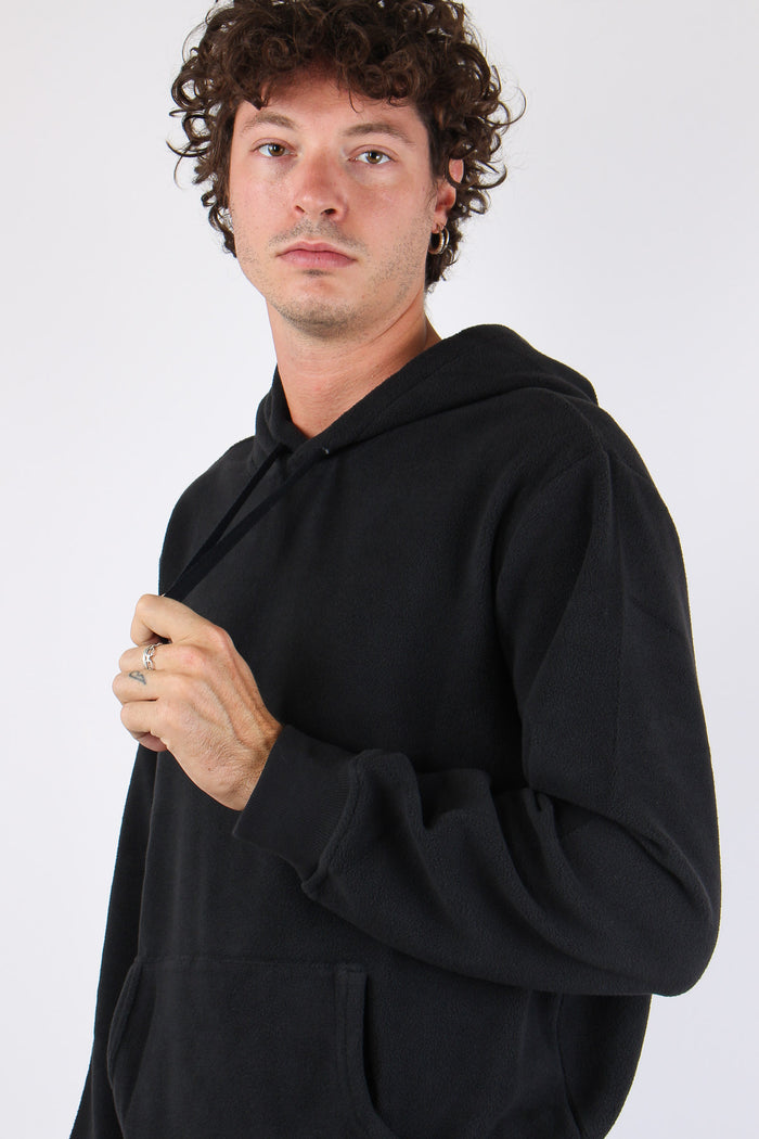 Felpa Cappuccio Tasca Polo Black-5