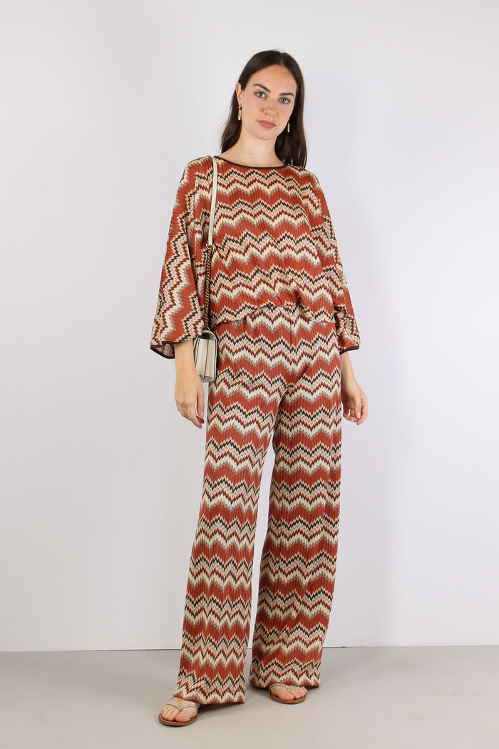 Maglia Over Stampa Missoni Ruggine-6