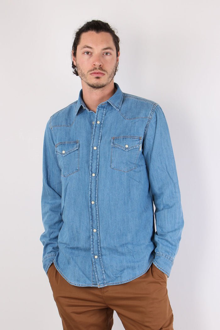 Camicia Denim Automatici Denim Chiaro-2