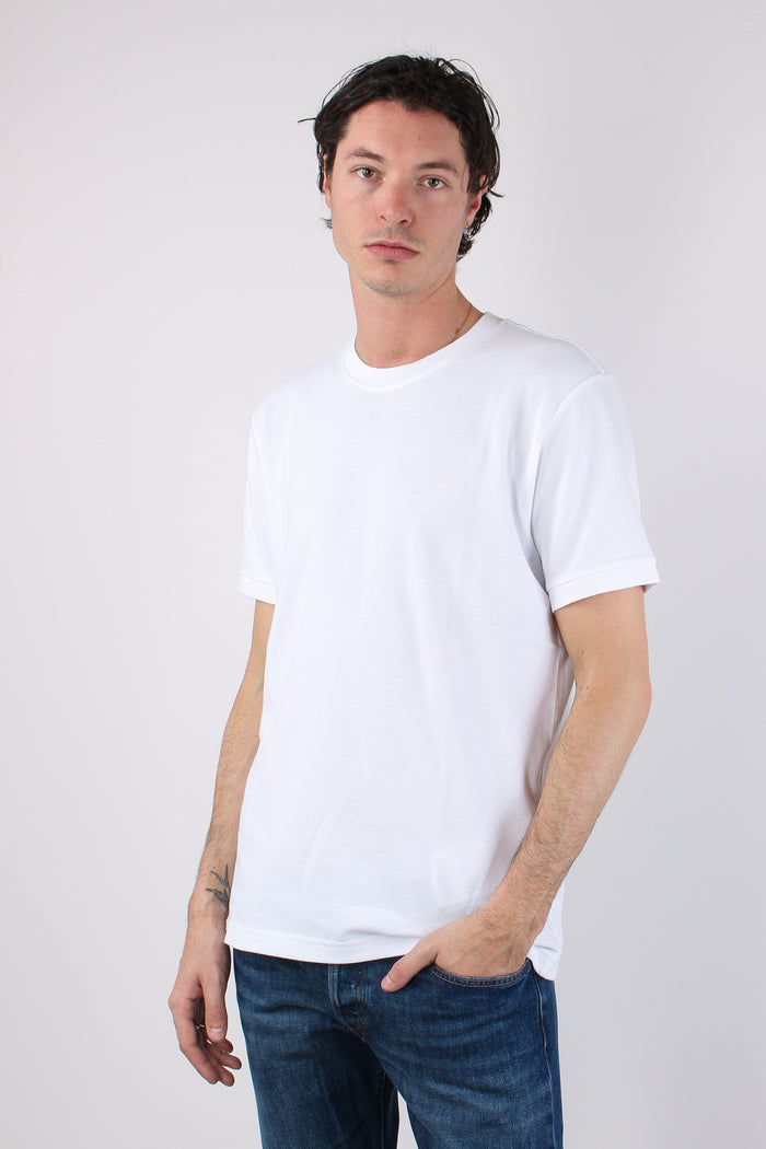 T-shirt Piquet Bianco-3