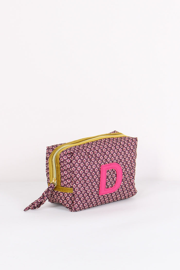 Pochette Patch Lettera D Viola/ocra-6