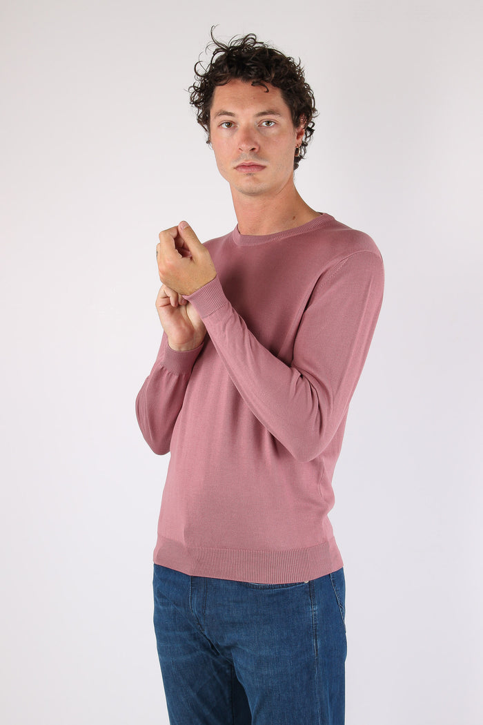Mgalia Girocollo M/l 100% Cotone Salmone-3