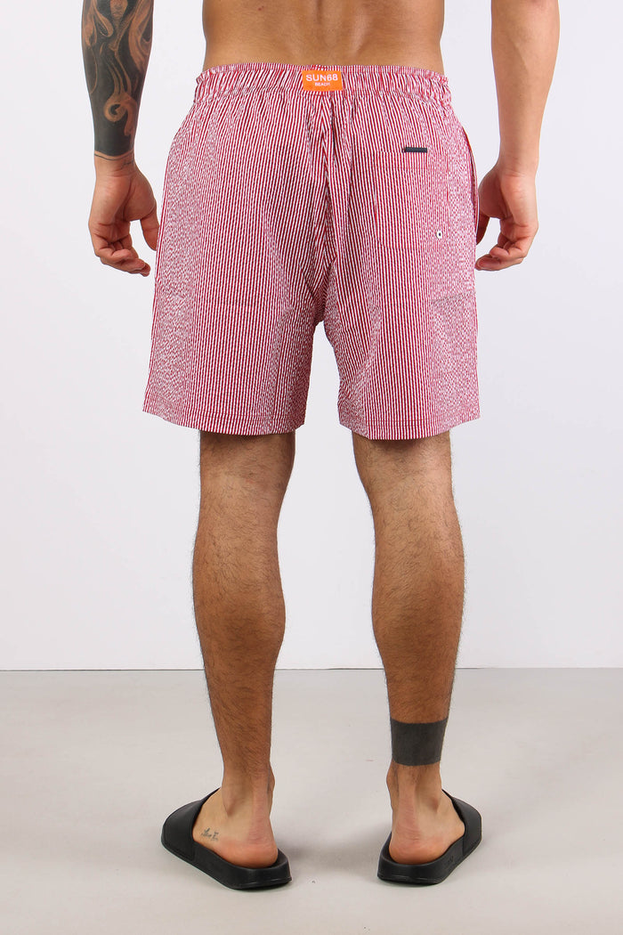 Costume Pantalone Riga Rosso/bianco-3