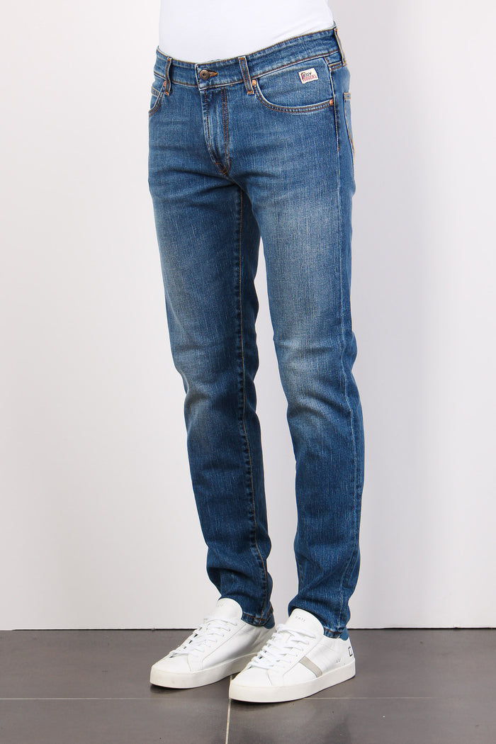 Denim Slim Fit Denim Medio-6