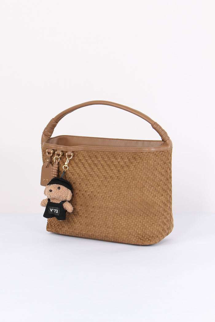 Zelda Pochette Intreccio Nocciola-6