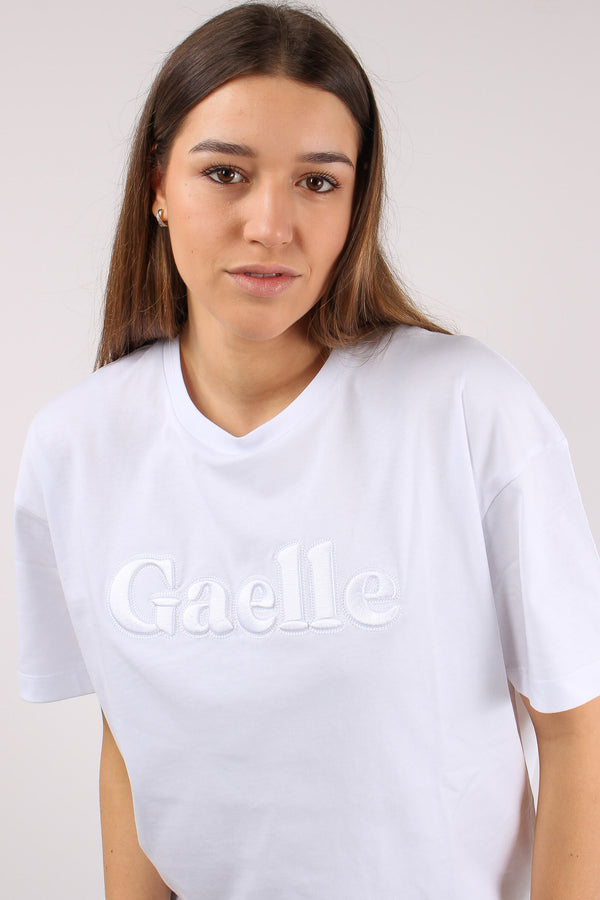 T-shirt Regular Logo Tono Su T Bianco-2