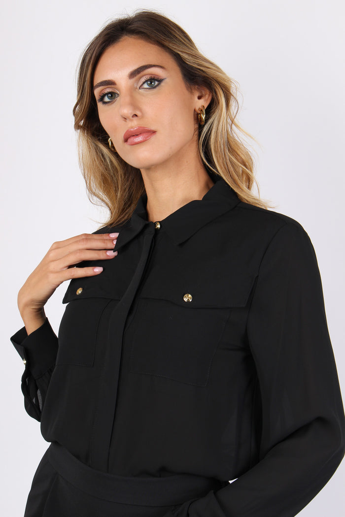 Brigitten Camicia Tasche Black-6