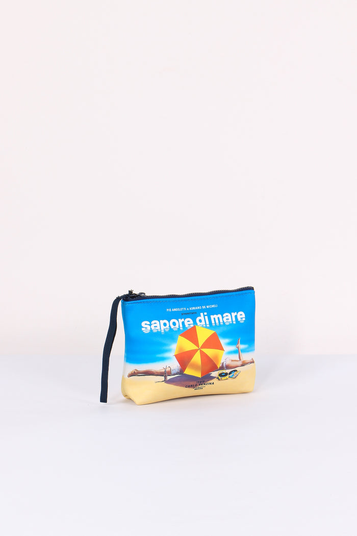 Aline Pochette Stampa Azzurro-6