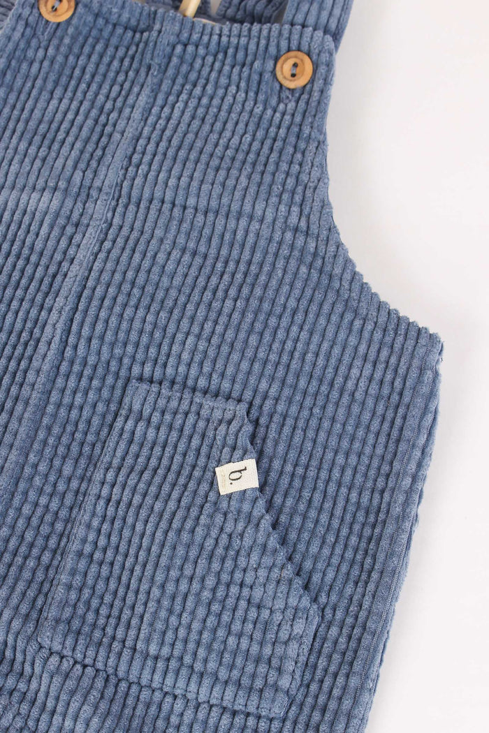 Salopette Velluto Costa Artic Blue-3