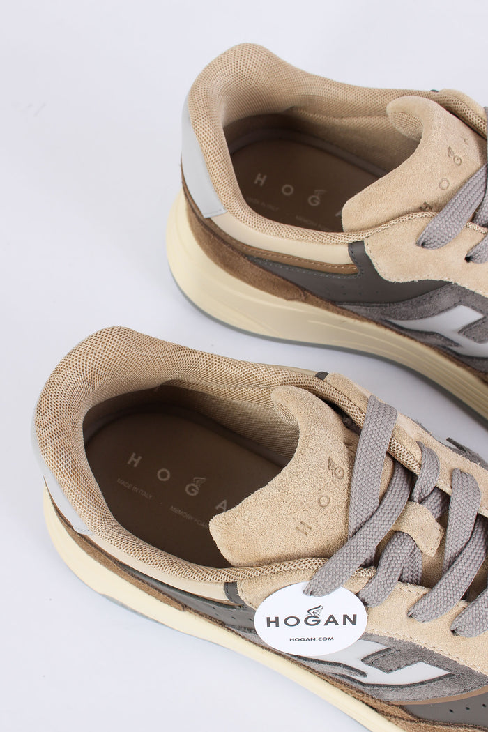 Sneaker Hyperlight Camoscio Marrone/beige-5