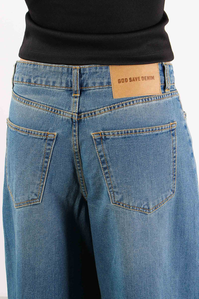 Gemma Pantagonna Vita Bassa Denim  Medio-7
