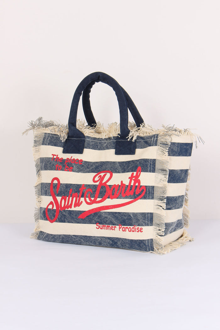 Vanity Canvas Righe Blu/rosso-4