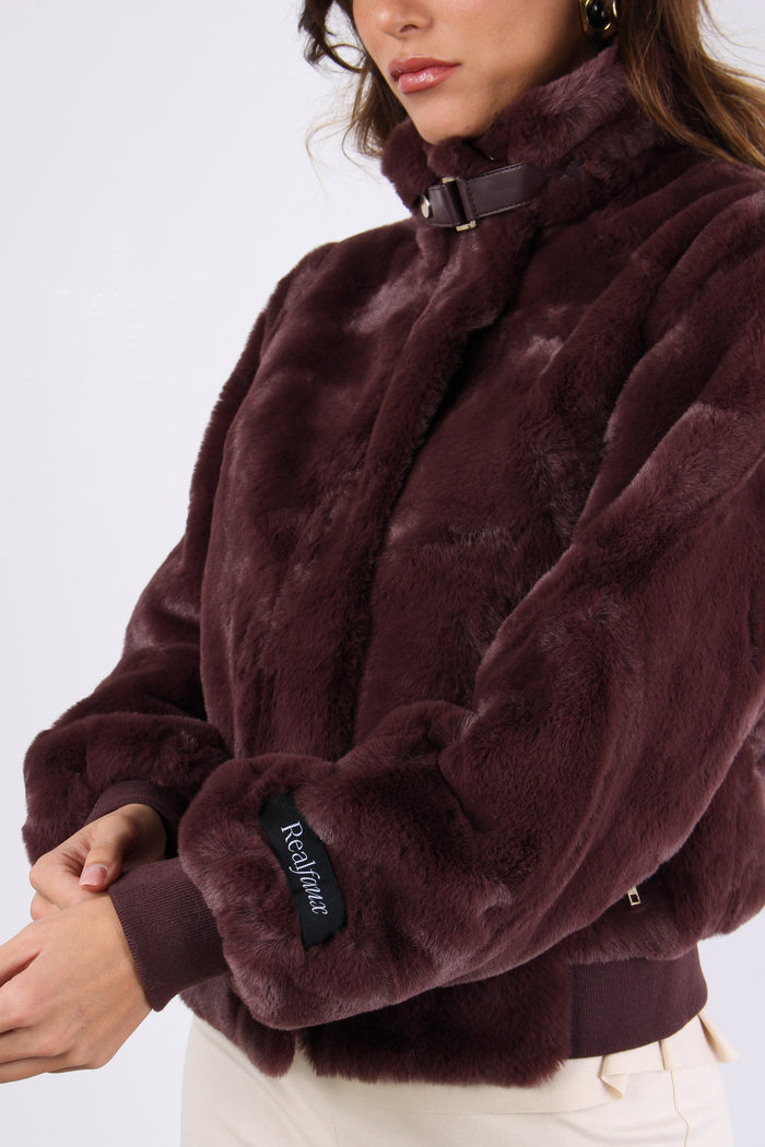 Bomber Gancio Collo Chocolate Bean-3